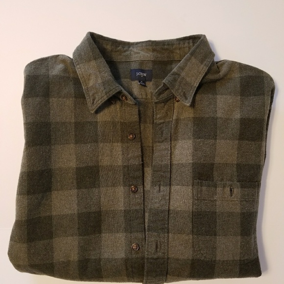J. Crew men's shirt/long sleeve/elbow patches - Picture 7 of 8